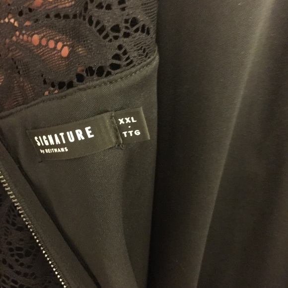 Lace overlay little black dress - Picture 6 of 6